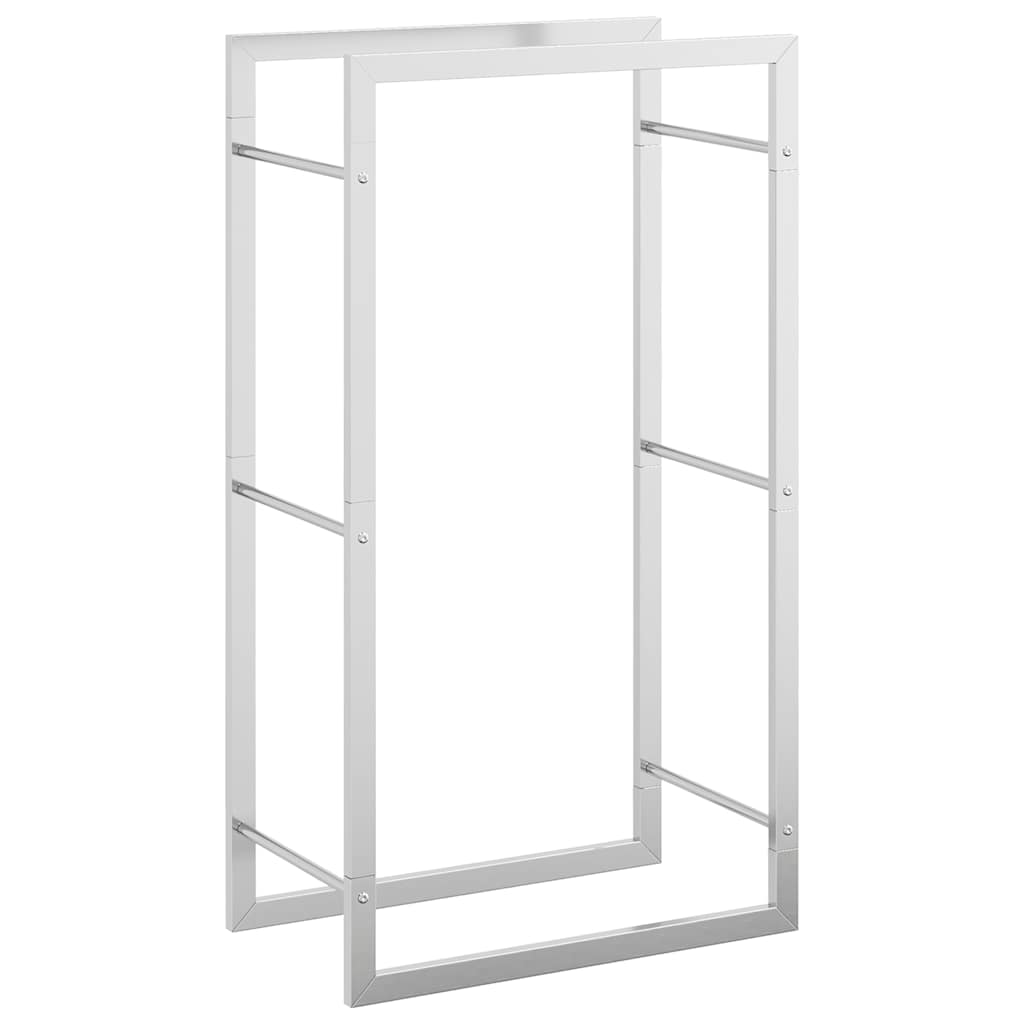 Firewood Rack 50x28x94 cm Stainless Steel