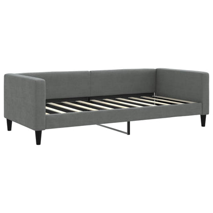 Daybed with Mattress Dark Grey 90x190 cm Fabric