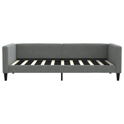 Daybed with Mattress Dark Grey 90x190 cm Fabric
