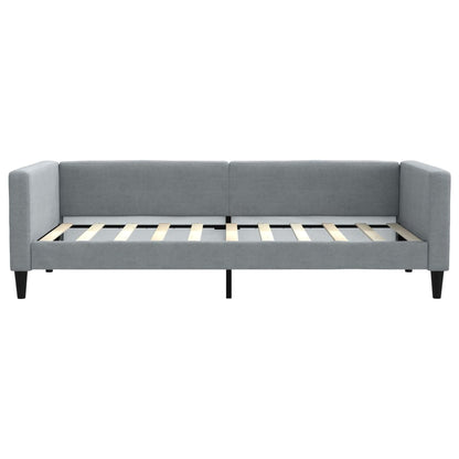 Daybed with Trundle without Mattress Light Grey 90x190 cm Single