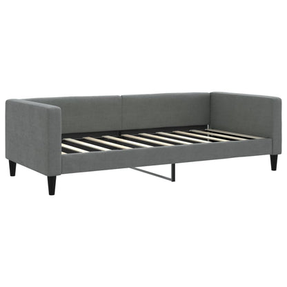 Daybed with Trundle without Mattress Dark Grey 90x190 cm Single