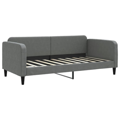 Daybed with Mattress Dark Grey 90x190 cm Fabric