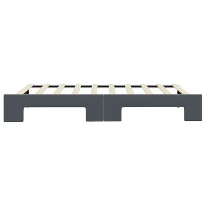 Daybed with Trundle without Mattress Dark Grey 90x190 cm Single