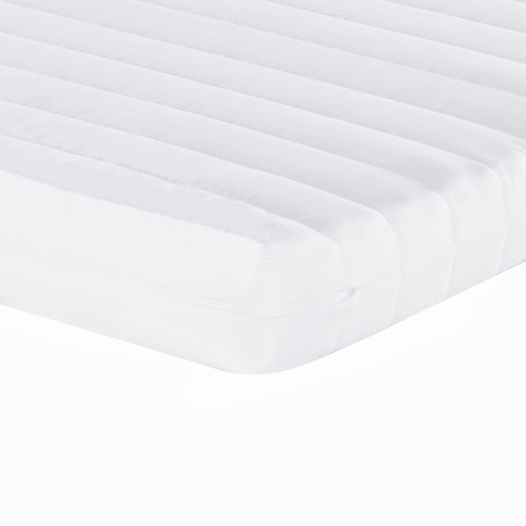 Daybed with Trundle and Mattresses Light Grey 90x190 cm Fabric