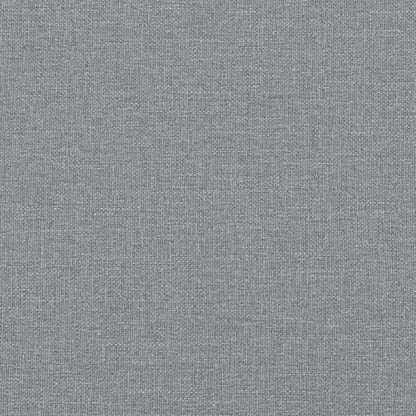 Daybed with Trundle and Mattresses Light Grey 90x190 cm Fabric