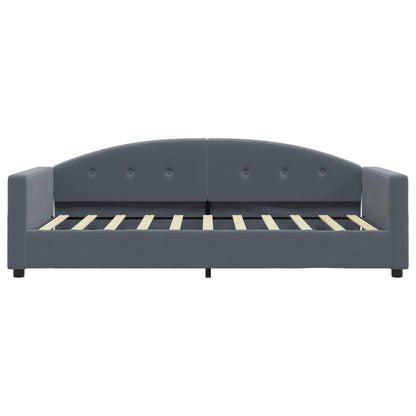 Daybed with Trundle without Mattress Dark Grey 90x190 cm Single