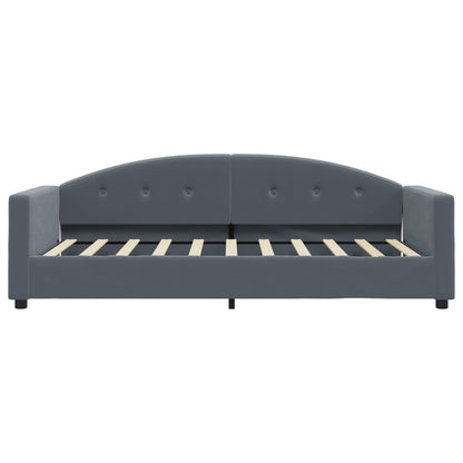 Daybed with Trundle&Drawers without Mattress Dark Grey 90x190 cm Single