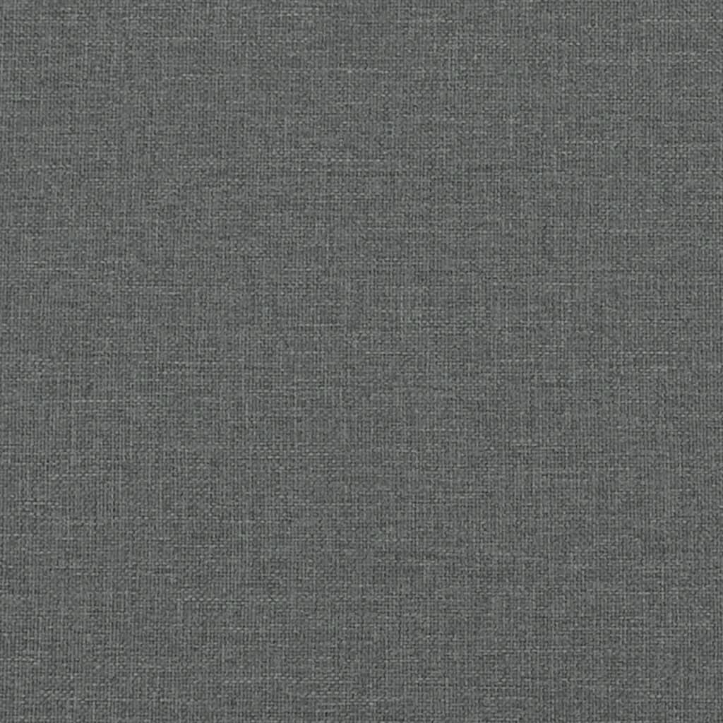 Daybed with Mattress Dark Grey 90x190 cm Fabric
