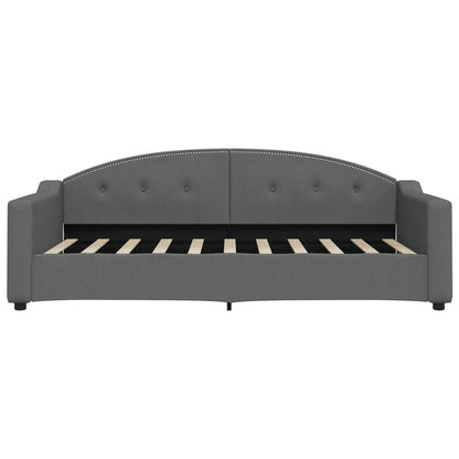 Daybed with Trundle without Mattress Dark Grey 90x190 cm Single