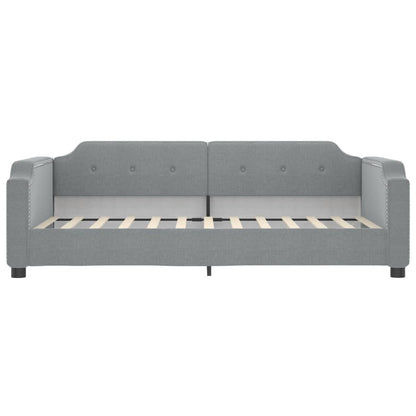 Daybed with Mattress Light Grey 90x190 cm Fabric