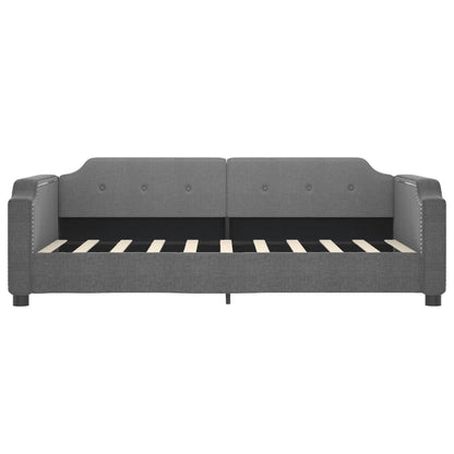 Daybed with Trundle without Mattress Dark Grey 90x190 cm Single