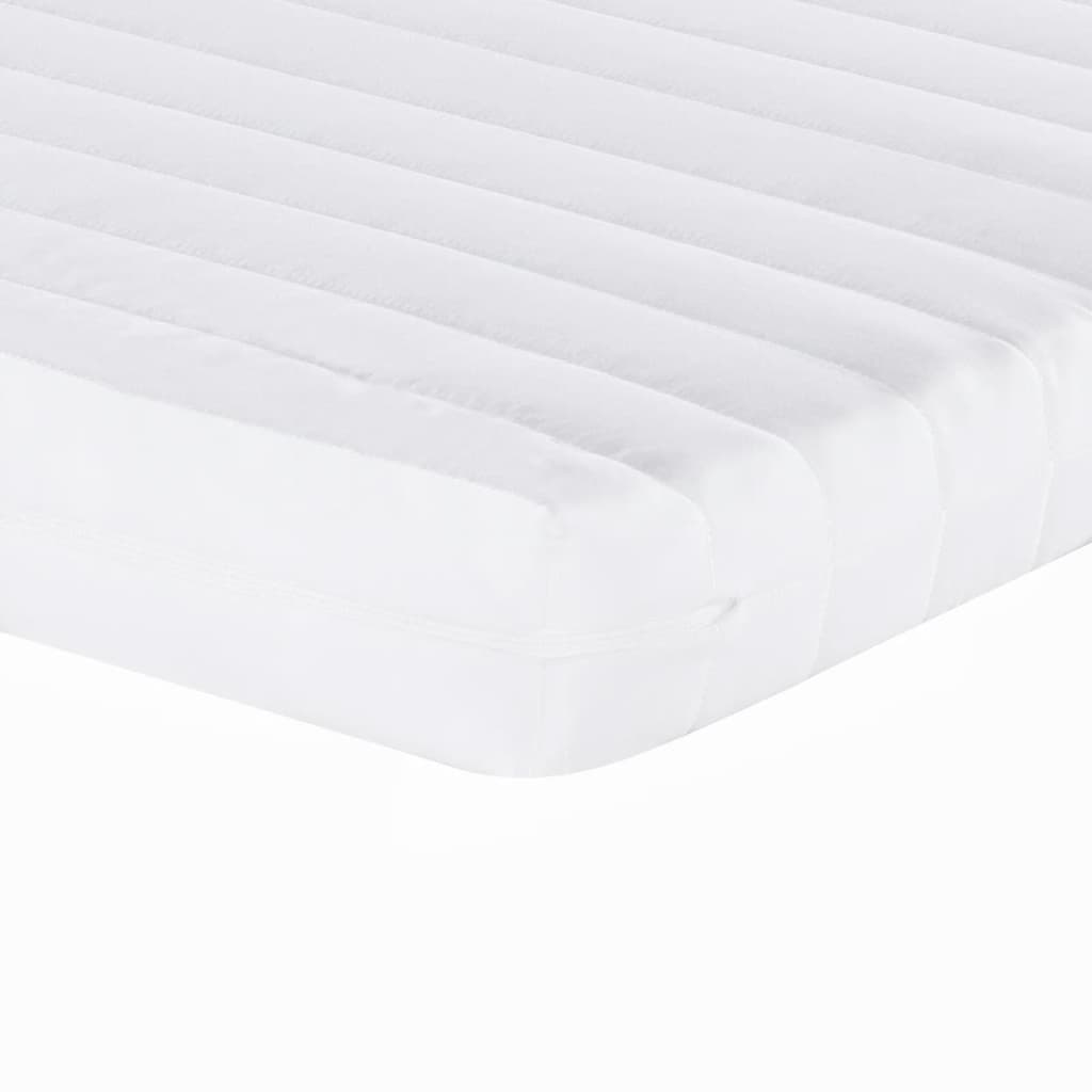 Daybed with Trundle and Mattresses Light Grey 90x190 cm Fabric