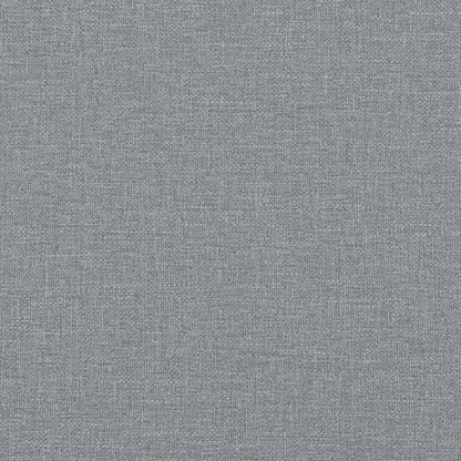 Daybed with Trundle and Mattresses Light Grey 90x190 cm Fabric