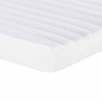 Daybed with Trundle and Mattresses Light Grey 90x190 cm Velvet