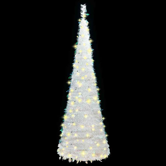 Artificial Christmas Tree | White | PVC | 180 cm tall, 60 cm wide