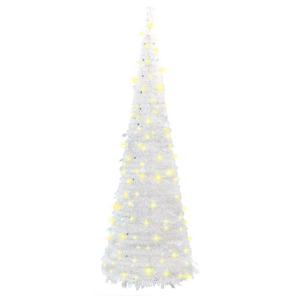 Artificial Christmas Tree Pop-up 150 LEDs White 180 cm