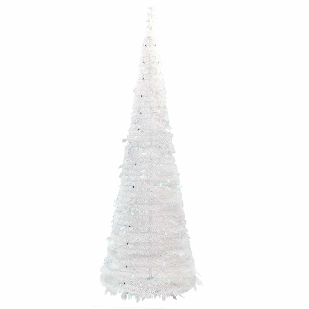 Artificial Christmas Tree Pop-up 150 LEDs White 180 cm
