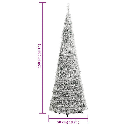 Artificial Christmas Tree | Green and white | PVC, metal | 150 cm