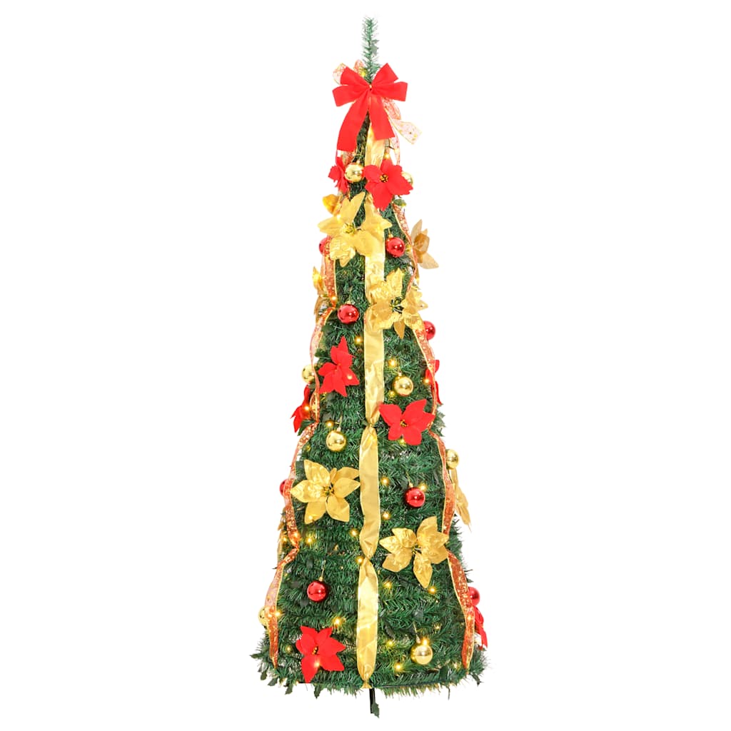 Artificial Christmas Tree Pop-up 150 LEDs Green 180 cm