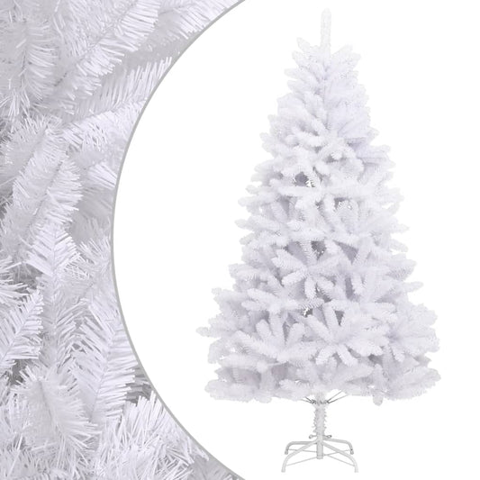 Artificial Hinged Christmas Tree | White | PVC, metal | Tall | Foldable