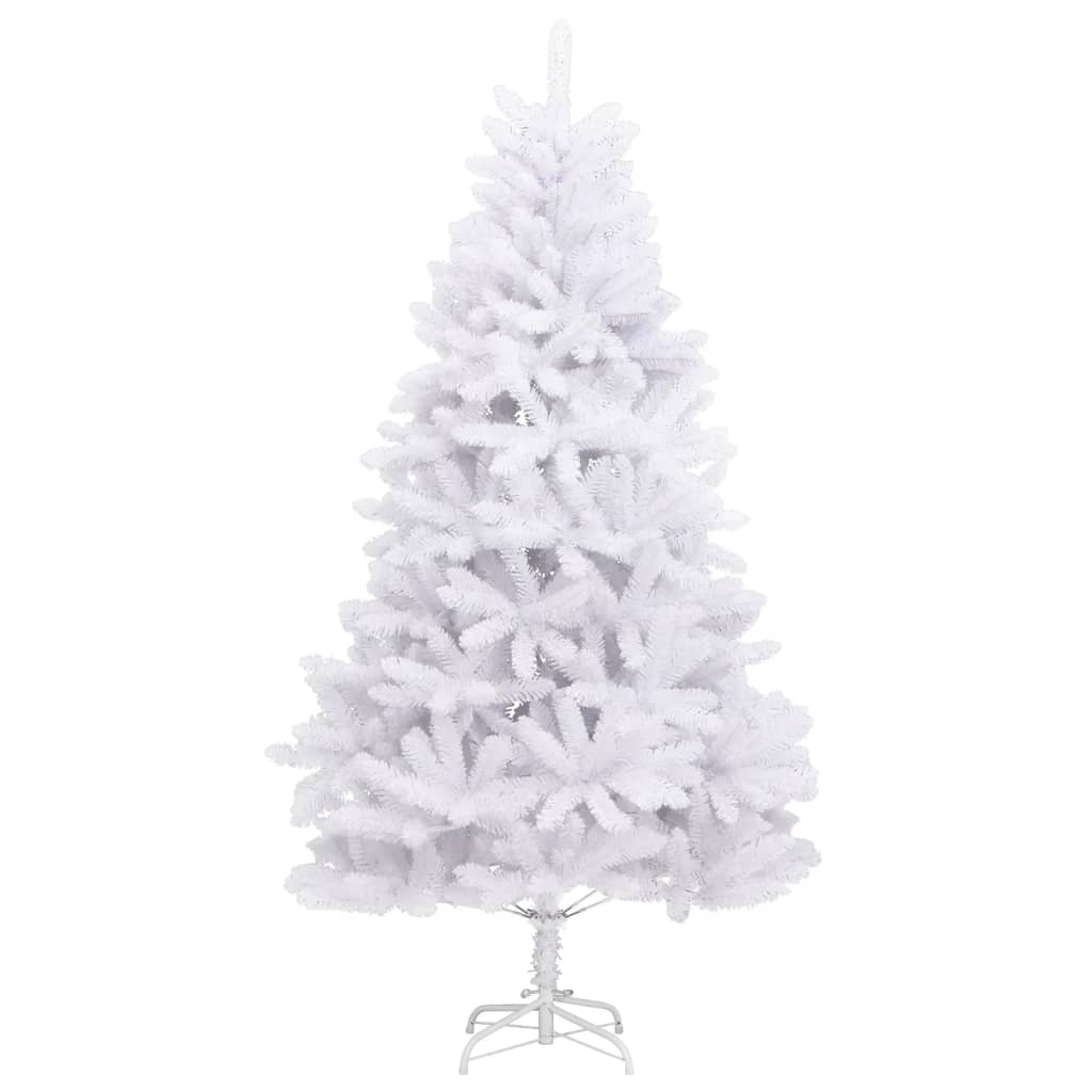 Artificial Hinged Christmas Tree | White | PVC, metal | Tall | Foldable