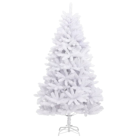 Artificial Hinged Christmas Tree | White | PVC, metal | Tall | Foldable