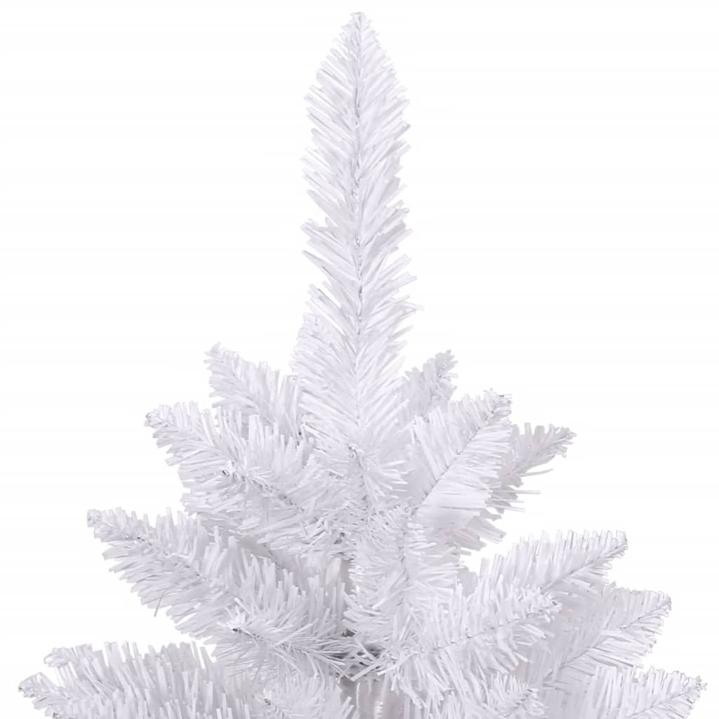 Artificial Hinged Christmas Tree with Stand White 210 cm