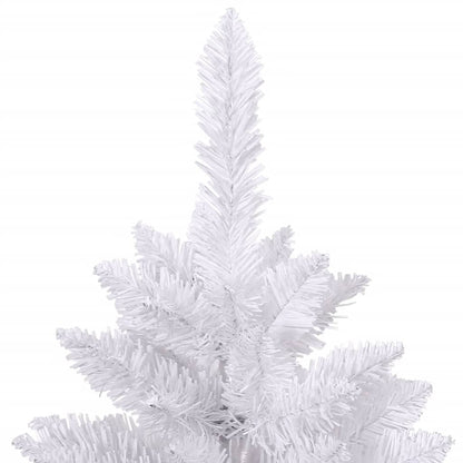Artificial Hinged Christmas Tree | White | PVC, metal | Tall | Foldable