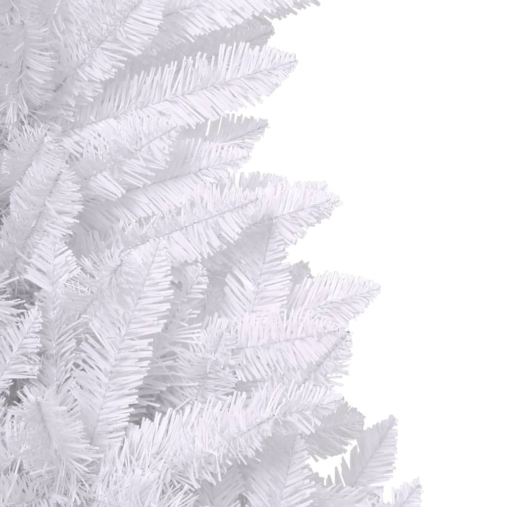 Artificial Hinged Christmas Tree | White | PVC, metal | Tall | Foldable