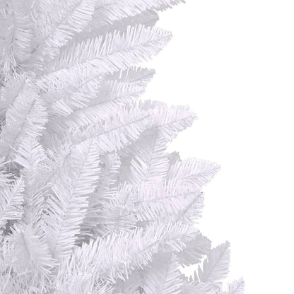 Artificial Hinged Christmas Tree | White | PVC, metal | Tall | Foldable