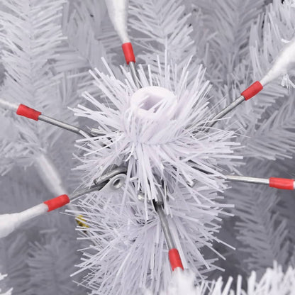 Artificial Hinged Christmas Tree | White | PVC, metal | Tall | Foldable