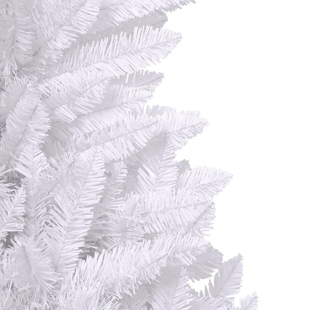 Artificial Hinged Christmas Tree with Stand White 240 cm