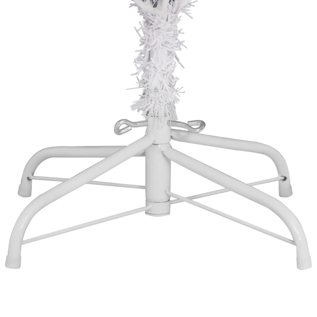 Artificial Hinged Christmas Tree with Stand White 300 cm