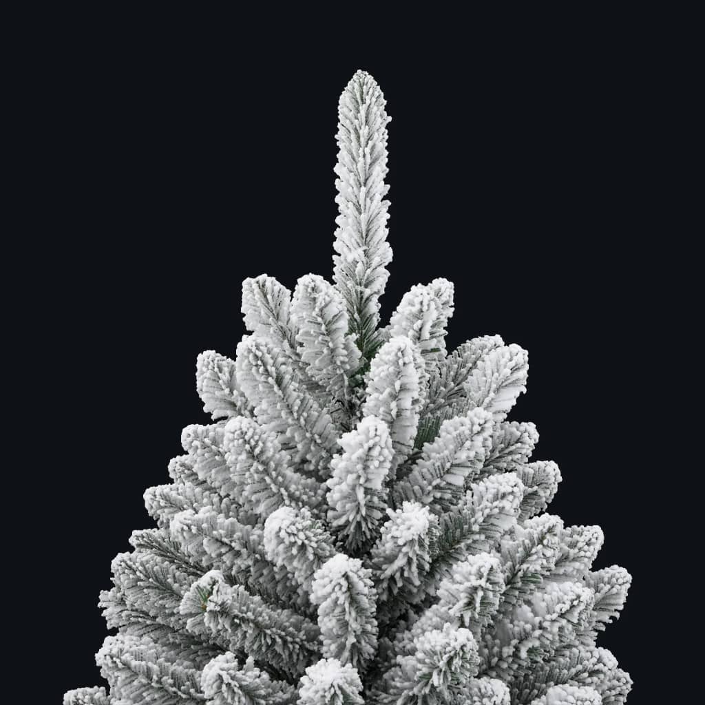 Artificial Hinged Christmas Tree with Flocked Snow 120 cm