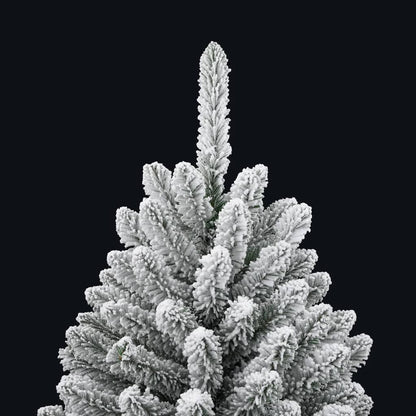 Artificial Hinged Christmas Tree with Flocked Snow 120 cm