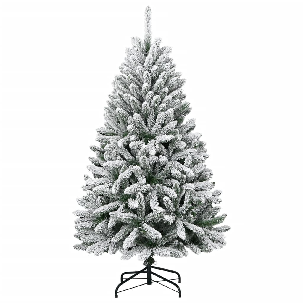 Artificial Hinged Christmas Tree with Flocked Snow 150 cm
