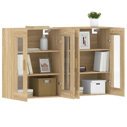 Wall Mounted Cabinets 2 pcs Sonoma Oak Engineered Wood