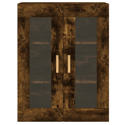 Wall Mounted Cabinets 2 pcs Smoked Oak Engineered Wood