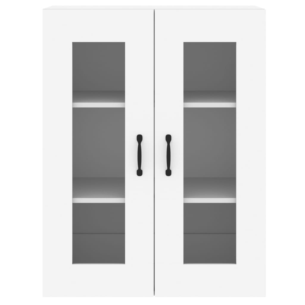 Wall Mounted Cabinets 2 pcs White Engineered Wood
