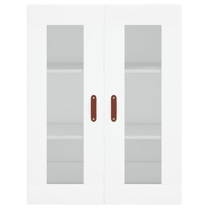 Wall Mounted Cabinets 2 pcs White Engineered Wood