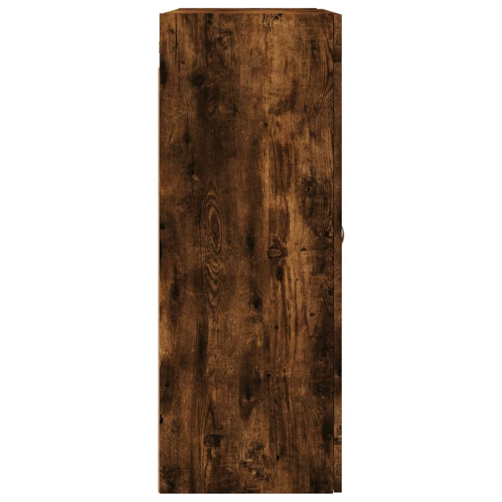 Wall Mounted Cabinets 2 pcs Smoked Oak Engineered Wood