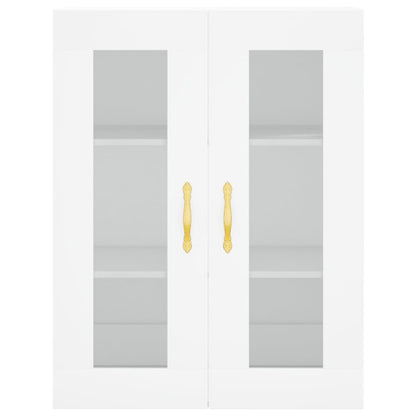 Wall Mounted Cabinets 2 pcs White Engineered Wood