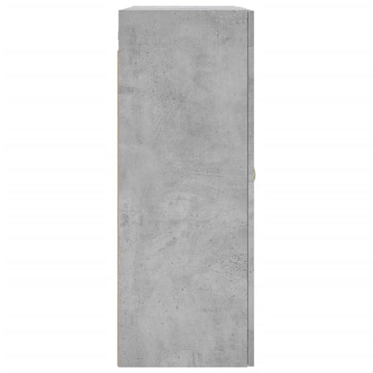 Wall Mounted Cabinets 2 pcs Concrete Grey Engineered Wood