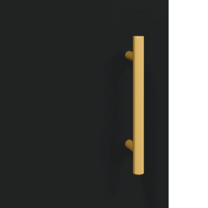 Wall Mounted Cabinets 2 pcs Black Engineered Wood