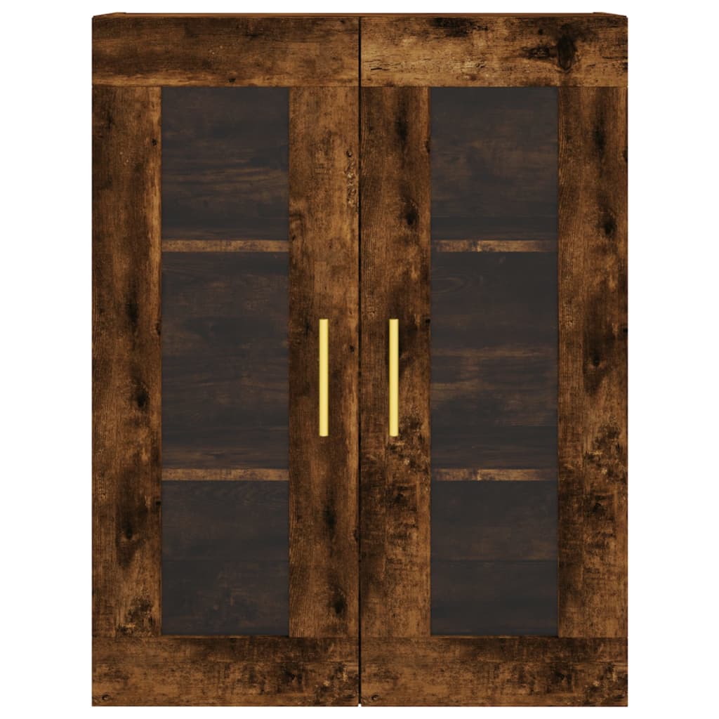 Wall Mounted Cabinets 2 pcs Smoked Oak Engineered Wood