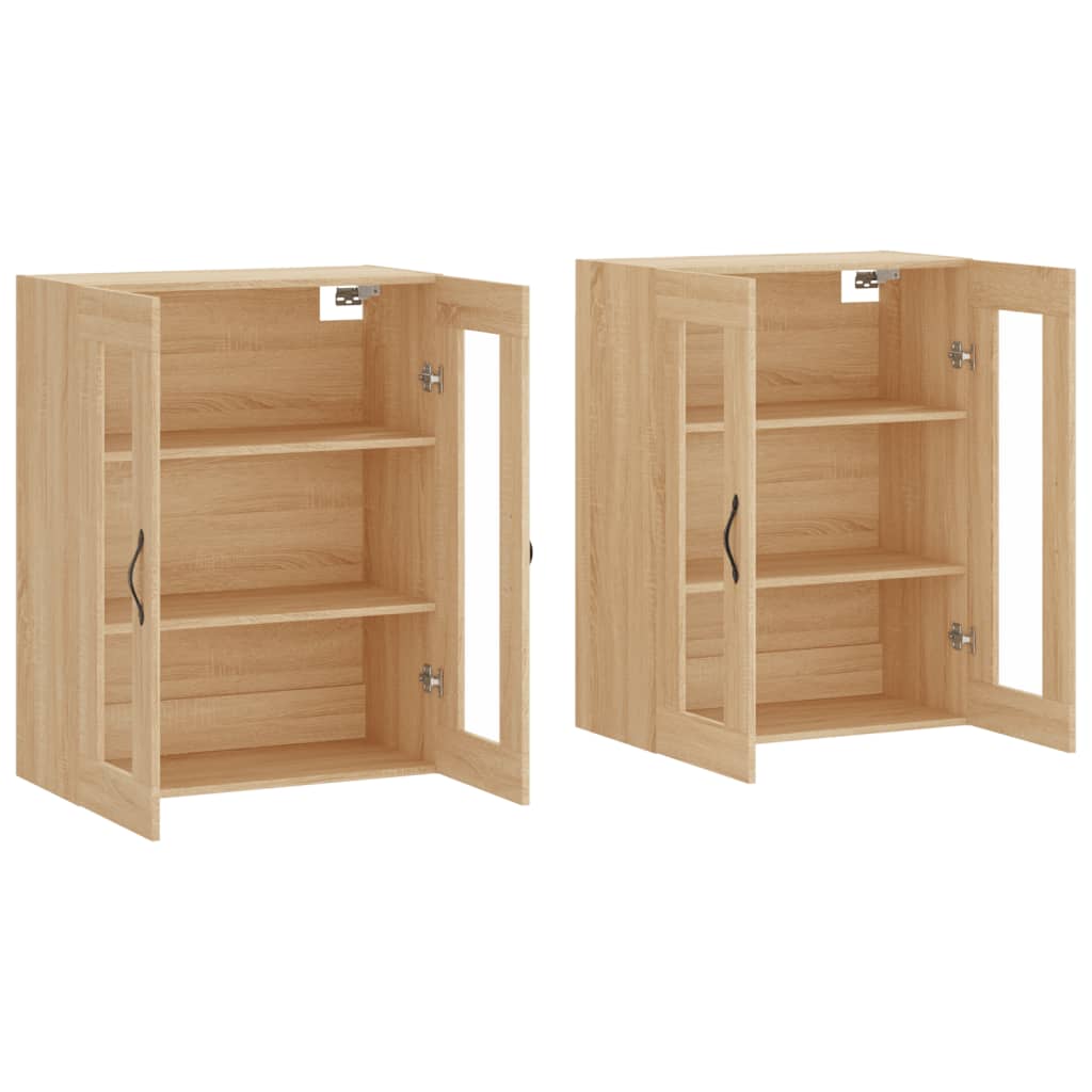 Wall Mounted Cabinets 2 pcs Sonoma Oak Engineered Wood