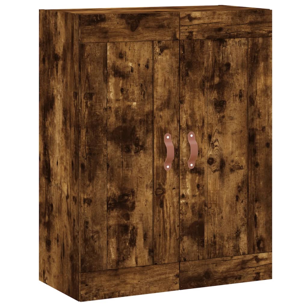 Wall Mounted Cabinets 2 pcs Smoked Oak Engineered Wood