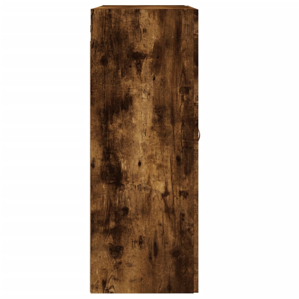 Wall Mounted Cabinets 2 pcs Smoked Oak Engineered Wood
