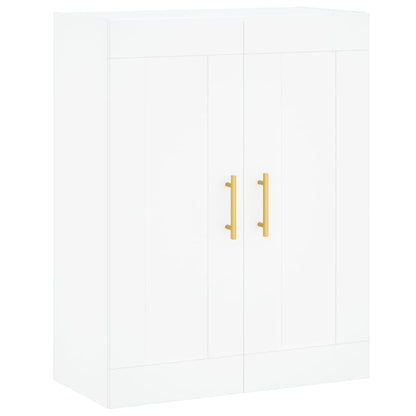 Wall Mounted Cabinets 2 pcs White Engineered Wood