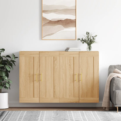 Wall Mounted Cabinets 2 pcs Sonoma Oak Engineered Wood